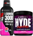 PROSUPPS L-καρνιτίνη 3000 διεγερτικές δωρεάν ενέσεις υγρού (31 σέρβις, μούρο) και ο κ. Hyde Signature Series Pre-Workout Ενεργειακό ποτό σε σκόνη (30 σέρβις, σκόνη pixie) Bundle