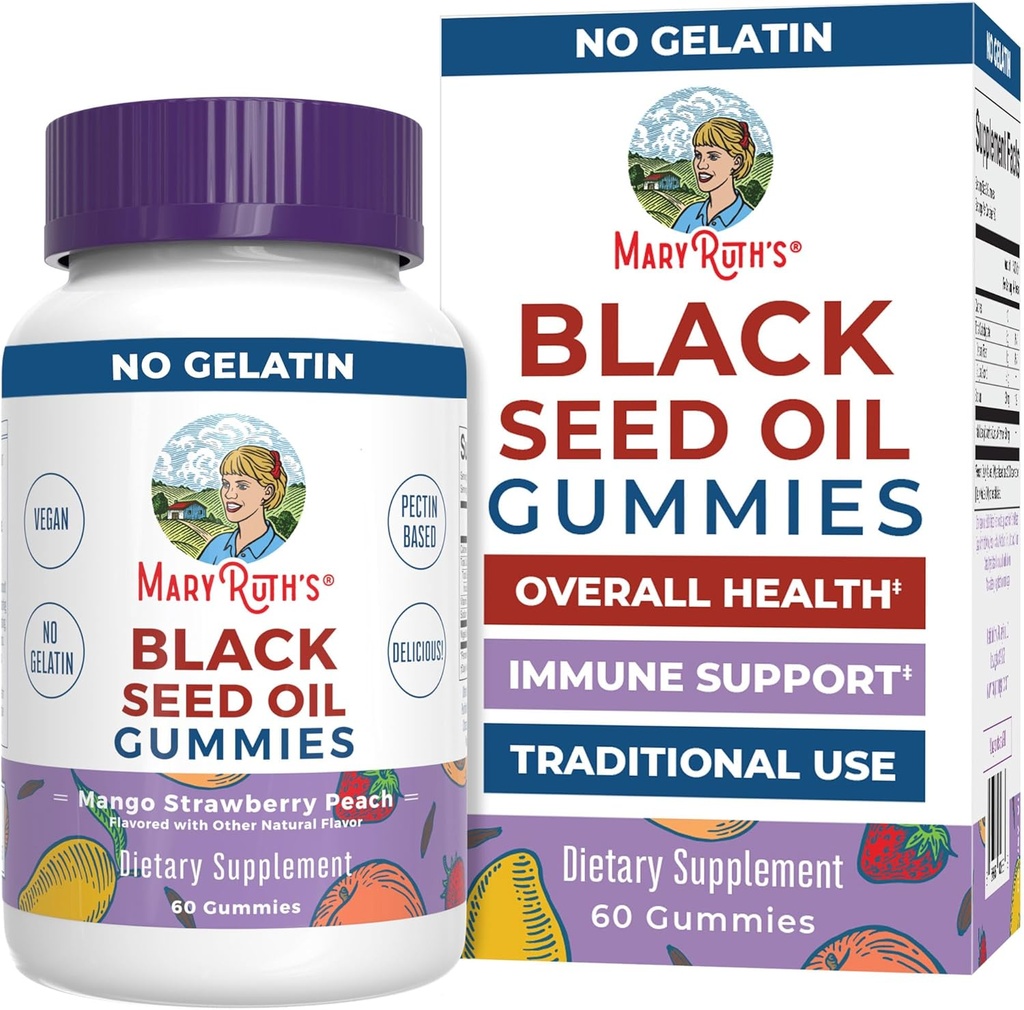 MaryRuth Organics Black Seed Oil Gummies 