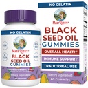 MaryRuth Organics Black Seed Oil Gummies | Black Cumin Tohum Yağı Tamam | Geleneksel Olarak Immune Support & Cardiovascular Health | Vegan | No Gelatin | Pectin Temel | 60 Gummies