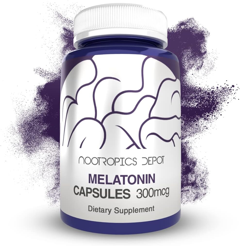 Melatonin Capsules | 300mcg | 120 Pills | Sağlıklı Uyku Lisanslarını Destekler | Rahatlama | Doğal Uyku Yardım Supplementleri