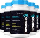 Laboratuarları GenBrain Memory Supplement, Ekstra Kuvvet Beyin Destek Kapsülleri, Gelişmiş Bellek Kompleksi, Pure All- Natural Pills - 5 (300 Capsules) Paket