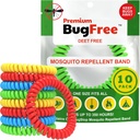 Mosquito Repellent Dresss (10 Pack) Mosquito Repellent Propertiess for Yetişkinler and Kids - Premium DEET Free Bands - 10 Çok renkli Bands - Bireysel olarak sarsıldı
