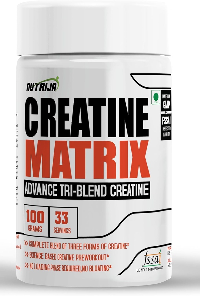 CREATINE MatrixTM - Kretine HCL, Kretine Nitrate Magnezyum Chelate - 100 Grams (Pineapple)