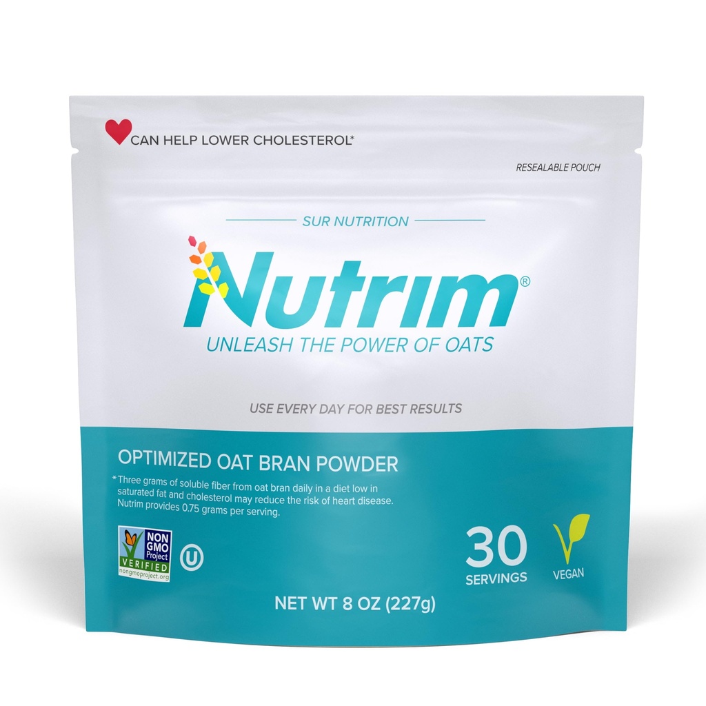 Bakrim Oat Bran Toz, 750 mg Beta Glucan'a hizmet etmek için - Cholesterol Yönetimi ve Immune Support - Heart Health, Non-GMO & Vegan Oatmeal Toz