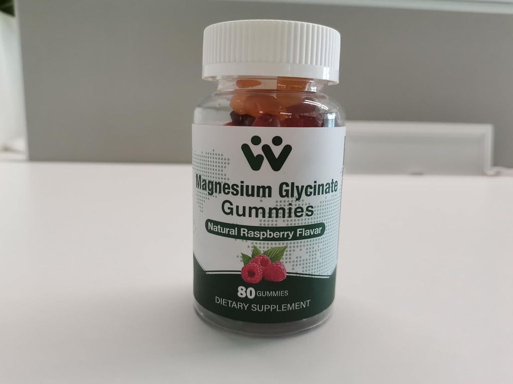 Magnezyum Glycinate Gummies 400 mg - Uyku,Stress & Muscle Relief Calm Magnezyum Chews for Yetişkinler ve Çocuklar Meyve Flavor Black Currant Oil, Vegan, 2 Packs