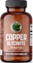 Pure Lab Vitamins Copper Glycinate Mineral Supplement -1 mg - 60 Vegan Caps Essential for Collagen Production, Supports Immune System & Red Blood Cell Formation - Χωρίς γλουτένη Made in Canada