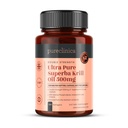 Ultra Pure Superba Krill Oil 500 mg x 120 Capsules - Antarktika Unpolluted Waters of Astaxanthin, Omega 3 ve Vitamin D