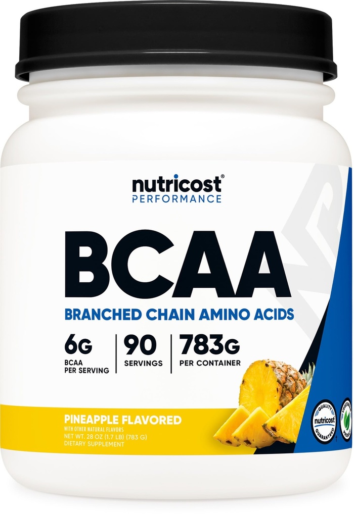 Nutricost BCAA Toz (Pineapple, 90 hizmet) - Optimal 2:1