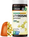 BIO KRAUTER L Tyrosine Supplement Gummies - 1000 mg Güçlü - 90 Vegan Chews - Mood and Cognitive Support - L-Tyrosine Gummies - Pectin-Based Formula