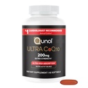 Qunol CoQ10 200 mg Softgels, Ultra CoQ10 - Ultra High Abors Coenzyme Q10 Supplements - Antioksi Supplement for Vascular and Heart Health & Energy Production - 2 Ay Supply - 60 Kont