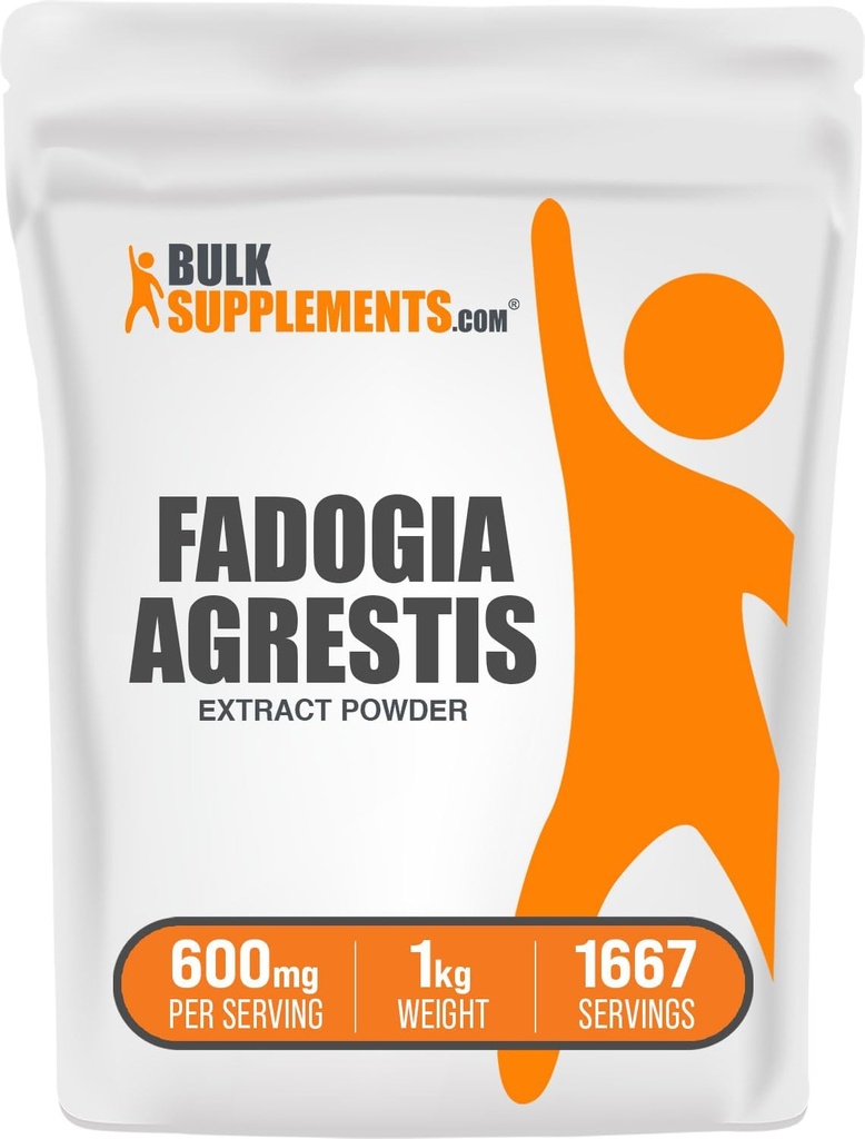 BulkSupplements.com Fadogia Agrestis Ekstra Toz - Fadogia Agrestis Supplement, Fadogia Agrestis 600 mg - Enerji Boost için, Gluten Free, 600 mg per Service, 1kg (2.2 lbs) (Pazarlık 1kg (2.2 lbs)