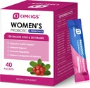 OMOGS Women's Probiyotik,120-Billion-CFUs, 18 Strains, 3 Prebiyotik ve Cranberry Extract, Immune Alert, Digestive Health, Gut Health ve Vaginal Health, Gut Health