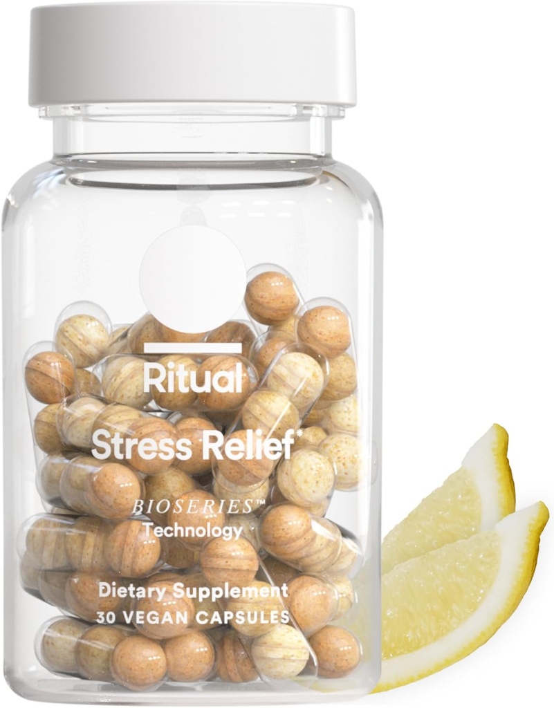 Ritual Stress Relief Supplement Shoden® Ashwagandha, Suntheanine® L-Theanine, ve Saffron, 8 Saat Konuşması ile Doğal Cortisol Response ve Calm'ı Desteklemek için 8 Saatlik Sınırlama, 30 Gün
