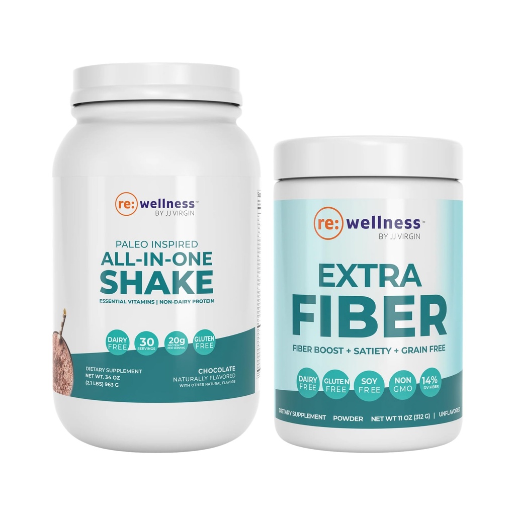 J.Ö. Çikolatası Paleo All-in-One Shake ve Ekstra Fiber Toz Supplement