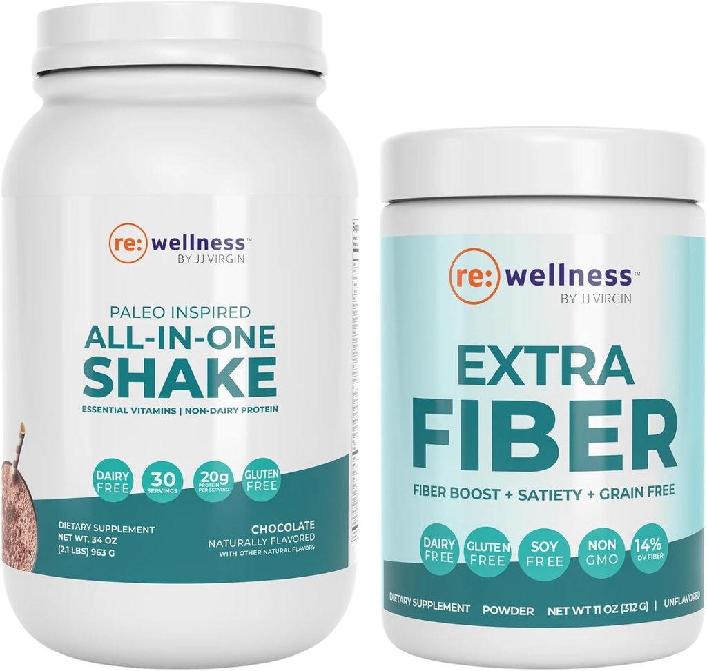 J.Ö. Çikolatası Paleo All-in-One Shake ve Ekstra Fiber Toz Supplement
