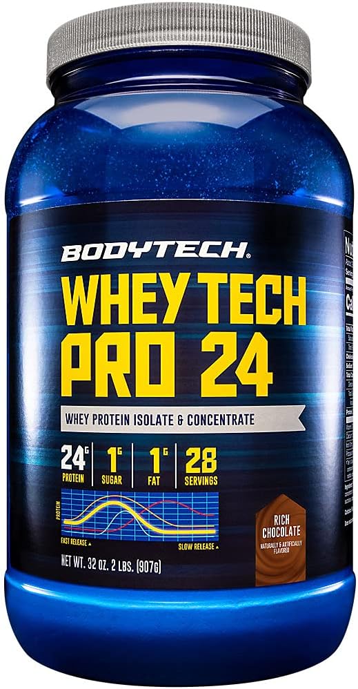 BODYTECH Whey Tech Pro24 Toz Zengin Çikolata (2 lbs / 28 Hizmet)