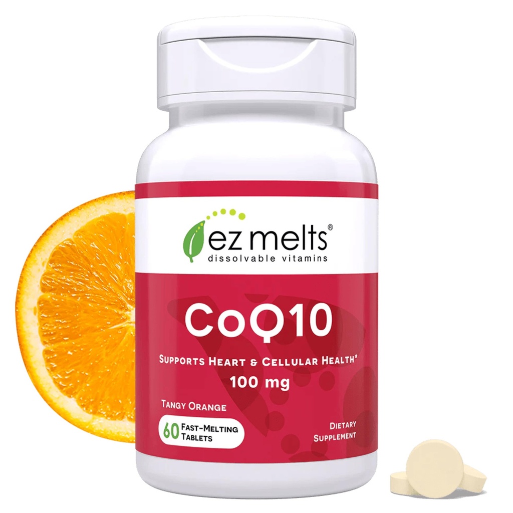 EZ τήγμα διαλύσιμο CoQ10 συμπλήρωμα 100 mg, χωρίς ζάχαρη, 2-μηνη προσφορά - 1 συσκευασία