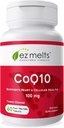 EZ Melts Dissolvable CoQ10 Supplement 100 mg, Sugar-Free, 2Month Supply - 1 Pack