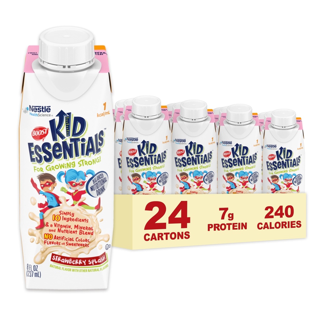 BOOST Kid Essentials 1.0, Strawberry Outlet 24 x 8 fl oz Mirror
