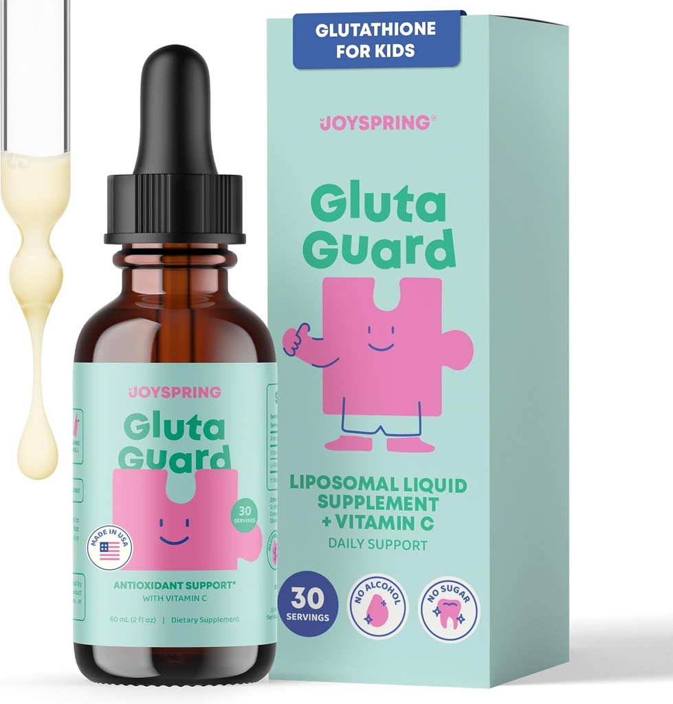 Çocuklar için Liposomal Glutathione Supplement | Destekler Konuşma ve Göz İletişim | 50 MG Antioksi L-Glutathione Drops | 2 oz Liquid Detox Supplement