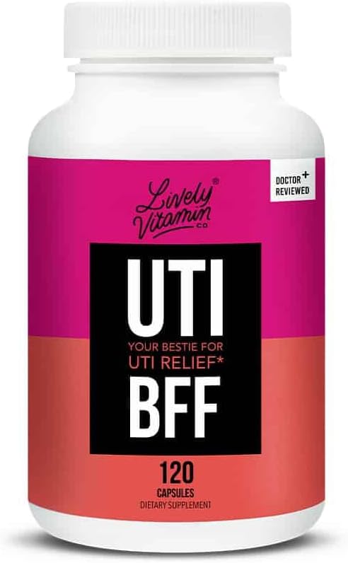 LIVELY VITAMIN CO. UTBye - Bladder ve Prostate Health - Enfeksiyonlar - Urinary Tract - UTI - Cranberry Extract - Holy Basil - Green Tea - Parsley - D-Mannose - Erkekler ve Kadınlar için - 90 Capsules -