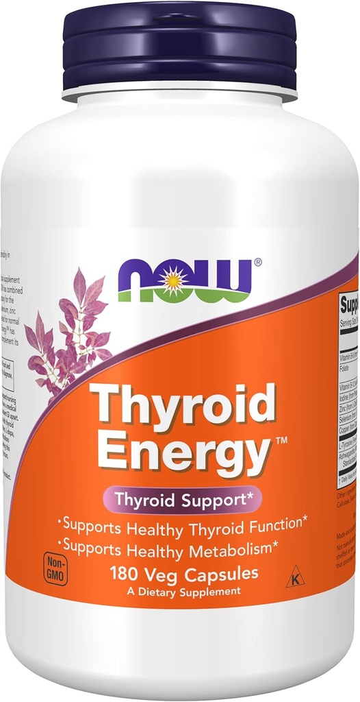 Şimdi Gıdalar: Tiroid Enerji, 180 Vcaps (Pack of 2)