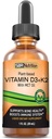 Vegan D3 + K2 (MK-7) MCT Oil, Peppermint Flavor ile sıvı damlaları, Güçlü Kemikleri ve Sağlıklı Kalpleri Destekleyebilir