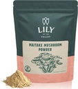 LILY OF THE VALLEY Maitake Mushroom Toz - Grifola Frondosa - Kahve ve Smoothies için Büyük - Vegan & Gluten-Free - Resealable Pouch (4oz, 113g)