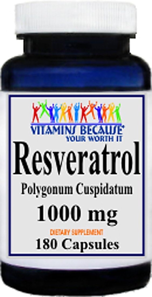 Resveratrol 1000 mg, 180 Capsules