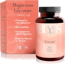 Magnezyum Bisglycinate Capsules for Women - 200 mg Chelated Glyci Magnezyum Supplement - Natural Supplements to Support Sleep, Mood Support & Muscle Cramps - 120 ctt