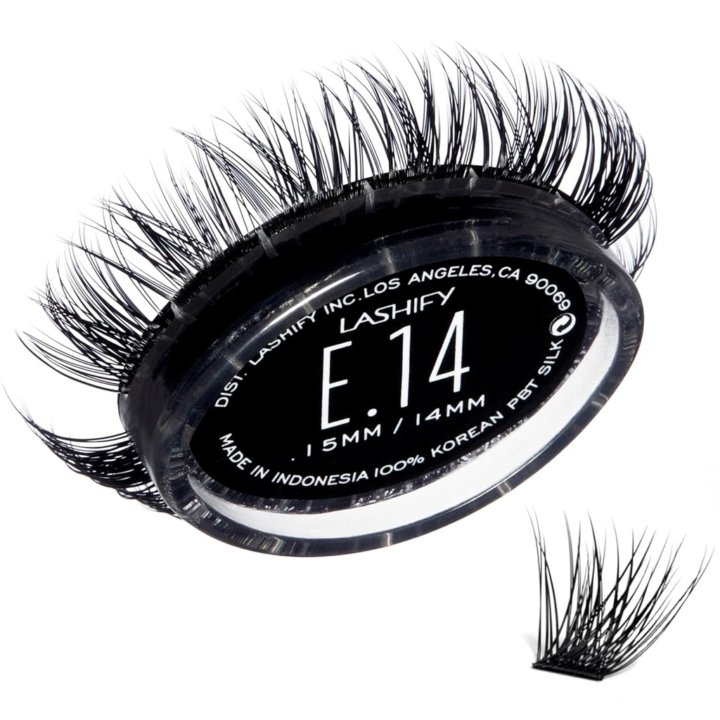 Lashify Extreme 14mm Gossamer DIY Eyelash Yeniliyor, Black, Easy false Lashes to Add Tremendous Volume