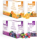 Ener-C Sugar Free Multivitamin Drink Mix - Vitamin Toz for Water, Electrolytes Toz No Sugar, Hydration Boost Packets, Zero Sugar, Vitamin C & B12 Supplement Liquid Mix - Orange & Berry, 60 Count