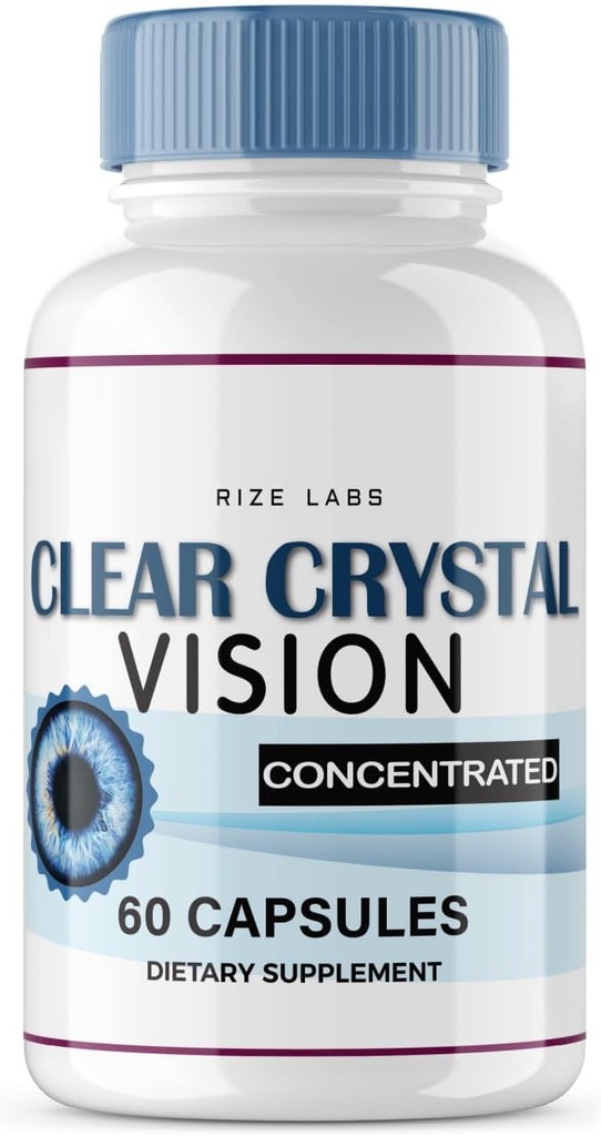 Laboratuarları Temiz Kristal Vizyon Tamam, Blurry Eyes için Clear Crystal Vizyon, Sağlıklı Göz Fonksiyonlarını Desteklemek için ClearCrystal Vision, Clear Crystal Vision Formula Yorumlar (60 Capsules)