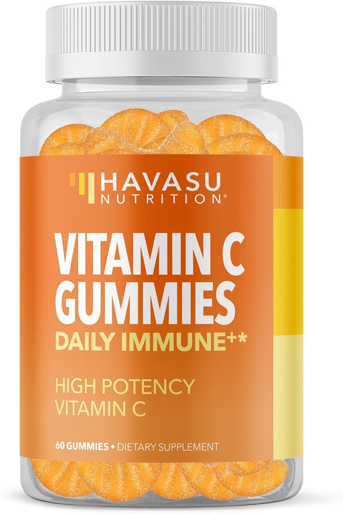 HAVASU NUTRITION Βιταμίνη C Gummies, Πορτοκαλί, 60ct