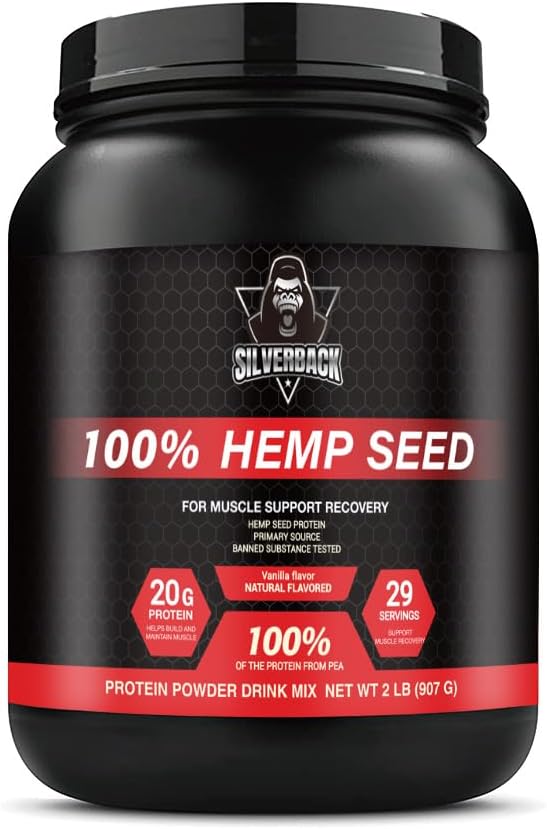Genric 100% Hemp Tohum proteini (2lb, Vanilla)