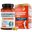 Glucosamine Chondroitin MSM Ortak Destek Tamamı - Collagen,, Turmeric ve Ginger, Hyaluronic Acid, Glucosamine Chondroitin Sulfate for Common Comfort - Gluten Free, Non GMO, 90 Capsules