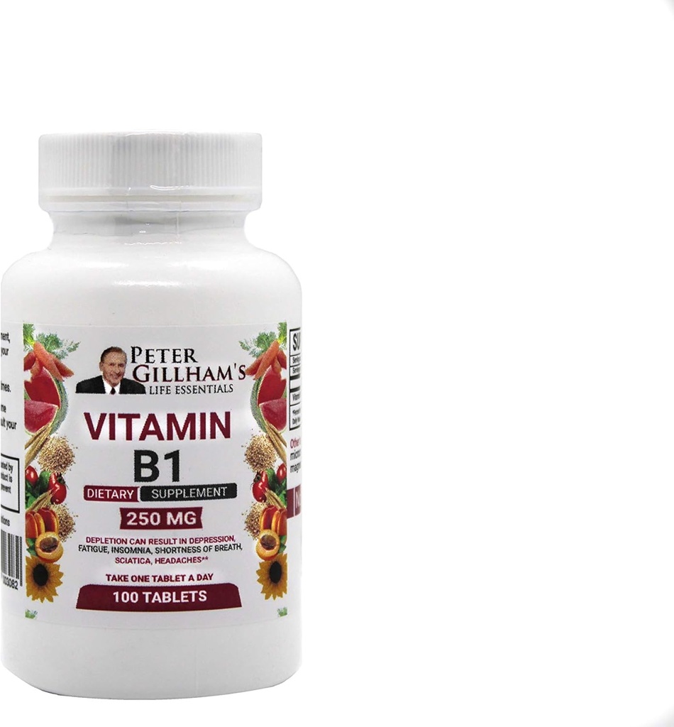 Peter's Choice B1 Tablets Diyetary Supplement (B1 250 mg, 100 Tablet)