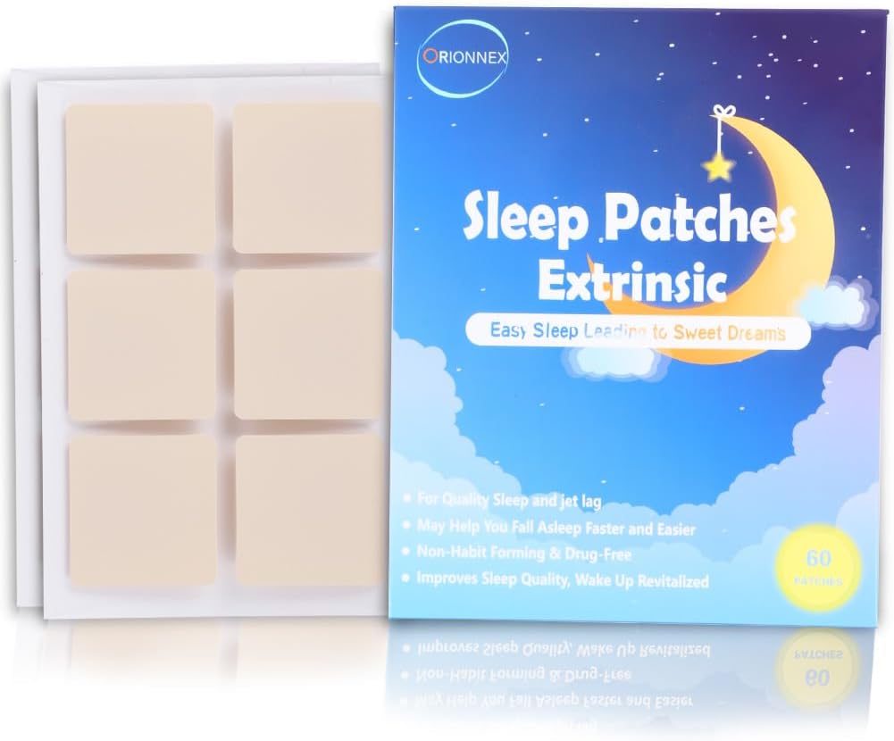Deep Sleep Patches Ekstra Güçlü, 60 Pack Tüm Doğal Gemileri Yükseltti, Yoga Rahatlama Meditasyonu için, Son Bütün Gece Kullanımı Kolay