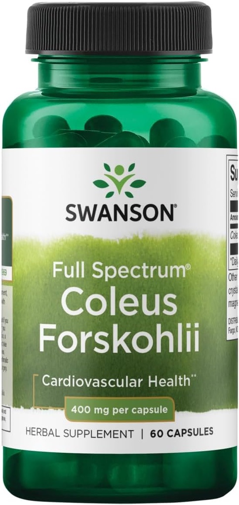 Swanson Full Spectrum Coleus Forskohlii 400 Milligrams 60 Κάψουλες