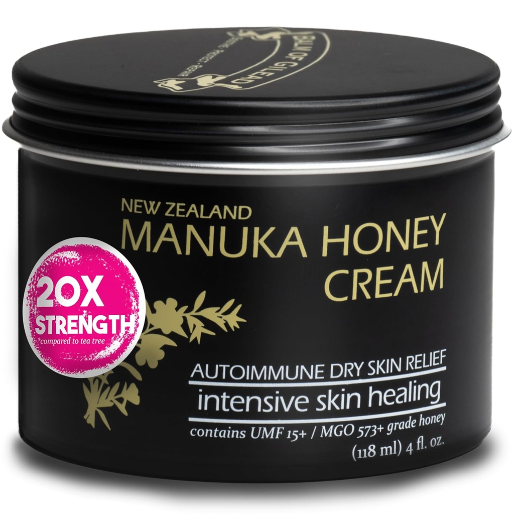 GILEAD Manuka Eczema Honey Cream - Hassas Skin, Eczema, Psoriasis & Dermatitis - Manuka Honey Ointment, Grassfed Tallow
