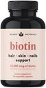 Saç Vitaminleri - Biotin 10000 mcg with Vitamin A, E, C, D & Adaptogens to Support Hair, Skin & Nails - Biotin Supplement for Health & growth | Vegan, Non-GMO, Gluten Free | 60 Capsules & 30 Servisler