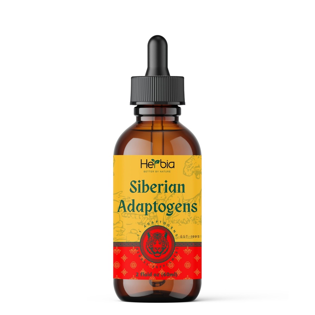 Sibirya Adaptogens Herbal Mix with Maral, Spikenard, Eleuthero, Red Ginseng, Rhodiola, Schisandra, Licorice, Peony, & More - Boosts Energy, Advanceds Focus, Reduces Stres, 2 Akışkan oz (60 ml)