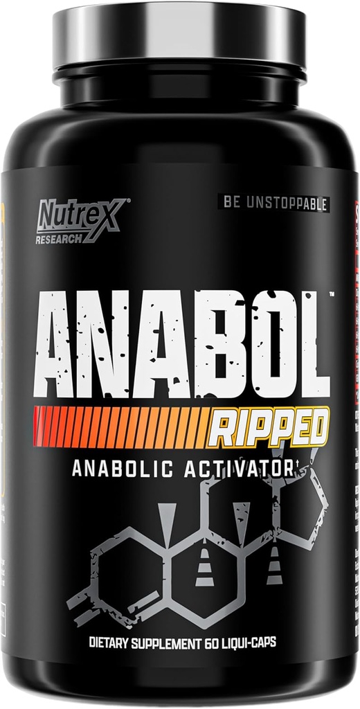Nutrex Research Anabol Rory Muscle Builder for Men, 2-in-1 Muscle Builder ve Kedding Supplement, (60 Count)