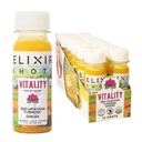 Elixir Shots, Vitality Immunity Wellness 100% Organik Malzemeler, Cold-Pressed Red Hawaiian Turmeric, Peruvian Ginger, Pineapple ve Black Pepper, No Sugar or Yapay Katkılar, 12 Pack