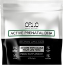 Orlo PRENATAL DHA - Prenatal DHA Omega 3 Supplement - Triple Strength Omega3s - Vegan DHA & EPA - Algae Omega-3 Oil - Gecikme sırasında Beyin Gelişimi (60 Mini Softgels)