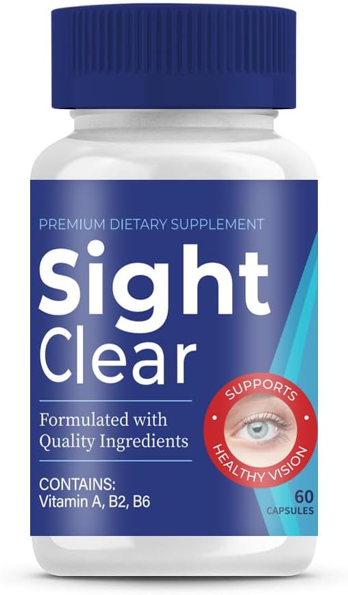 Sight-Clear, Sight-Clear Pills,Sight-Clear 60 Capsules for 30 Days, Sight-Clear Capsules - Sight-Clear Supplement for Vitamin (1 PC)