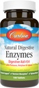 Carlson - Natural Digestive Enzymes, Digestive Aid #34 with Pro, Amylase & Lipase, Digestive Support, Nutrient Abors & Optimal Wellness, 100 Tablet