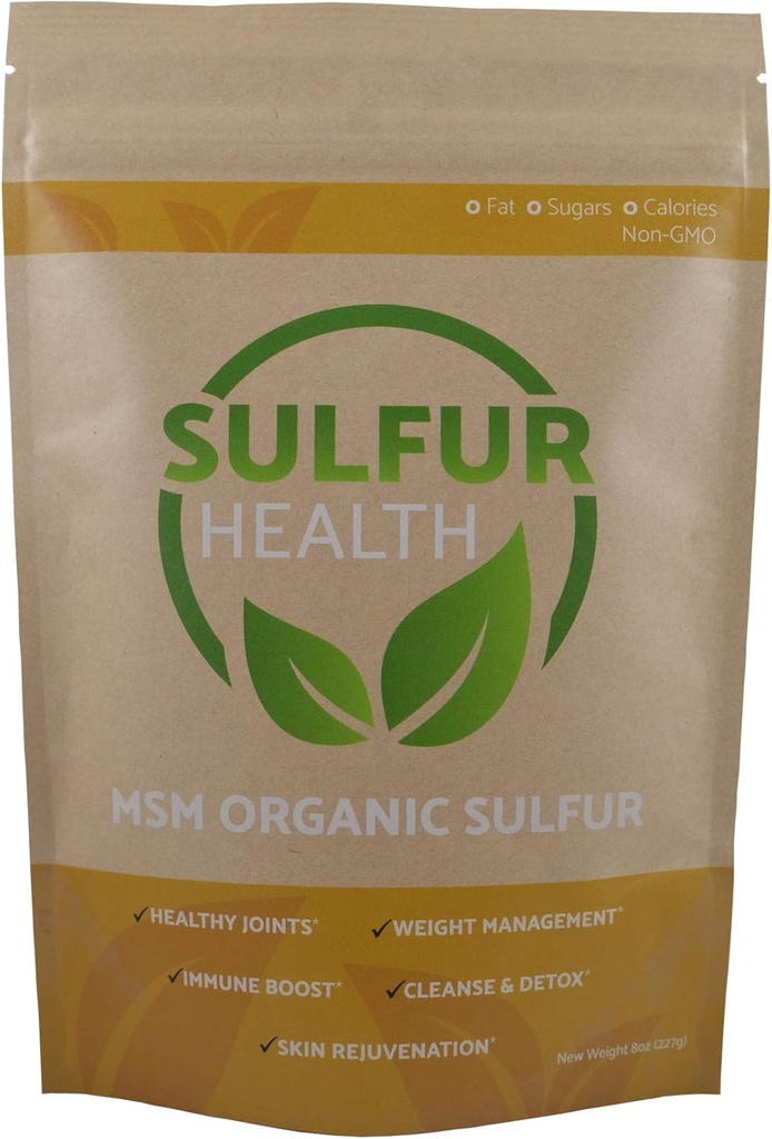 MSM Organik Sulfur -% 99.9 Pure MSM Supplement - Lab-Tested & Sertifikalı (5 Pound)