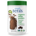 Basitçe tera'nın Organik Whey Protein Tozu - Grass Fed Whey Protein Toz Yapay Tatlıcılar olmadan, Temiz, Non-GMO, Gluten-Free - Dark Chocolate, 12 Oz Oz Oz