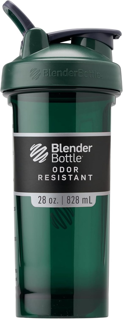 BlenderBottle Shaker μπουκάλι Pro Series Ιδανικό για τις ανακινήσεις πρωτεϊνών και προ προπόνηση, 28-Ounce, πλήρη χρώμα πράσινο